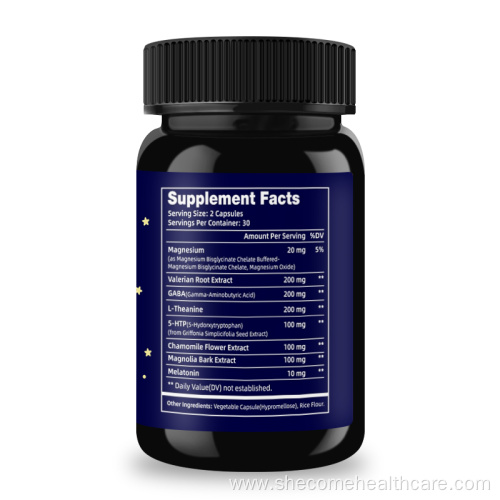 Melatonin Natural Sleep Aid Herbal Sleeping capsules